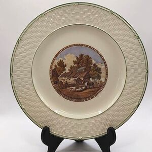 F & R Pratt & Co Plate Depicting Anne Hathaway's Home (Shakespeare's Wife)